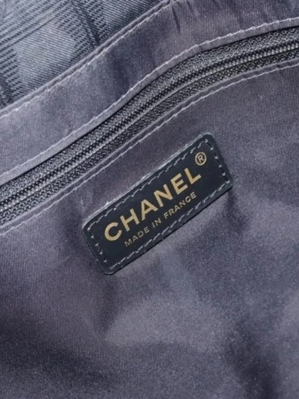 CHANEL New Travel line Hand Bag Black Gold CC Auth 164762
